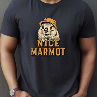 TEMU Nice Print Tee Shirt, Tees For Men, Casual Short Sleeve T-shirt For Summer Image