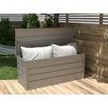 Baule portaoggetti da giardino in Acciaio galvanizzato Grigio 750 litri - TOMASO
