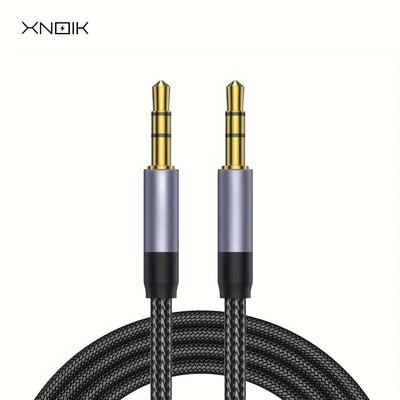 TEMU Xnoik High-quality 3.5mm Stereo Headphone Splitter Cable - Dual Female Audio Jack Extension, Golden-plated Connectors, Braided For Durability, Compatible With Iphone, , Ipad, And More, Xnoik Image