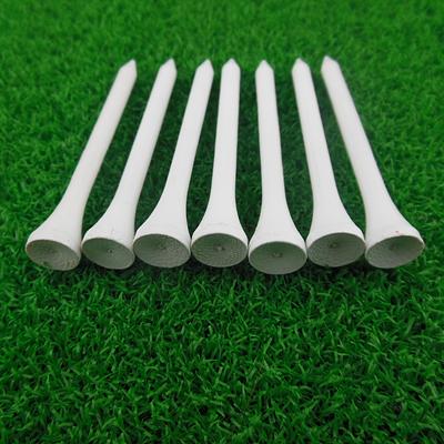 TEMU 1000pcs/ Lot Great Quality 2 3/4 Inch Standard Blank Bulk 70mm White Wooden Golf Tee Image