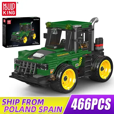 MOULD KÖNIG 24061 Technik Bauernhof Traktor Fahrzeug Bausteine Set Klassische MOC Auto Ziegel Spielzeug Für Kinder Image