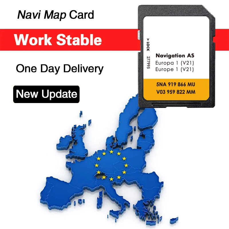 SD GPS Karten Karte Navigation Europa 2025 Auto Navi für VW AS V22 Sat Nav 32 GB MIB2 5NA 919 866 MU Kostenloser Versand