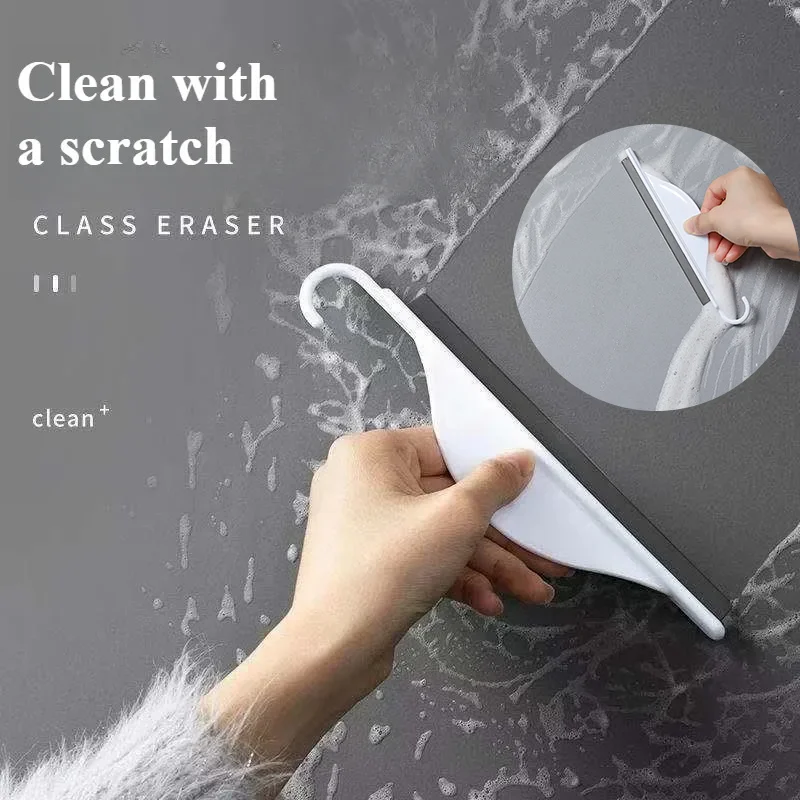 Silikonschaber, tragbarer Badezimmer-Glasreiniger für die Glasreinigung, Badezimmer-Fensterwischer-Werkzeug, kein Streifen-Reinigungsmittel