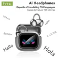 HTC NE32 Bluetooth V6.0 AI Auricolari OWS Cuffie con clip per l'orecchio Comfort Riduzione del rumore Cuffie wireless Auricolari traduttore