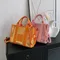 Paillettes sacs à poignée supérieure mode sac à bandoulière en cuir PU grande capacité sac à main de voyage femmes à la mode sacoche décontractée fourre-tout sac à main ama