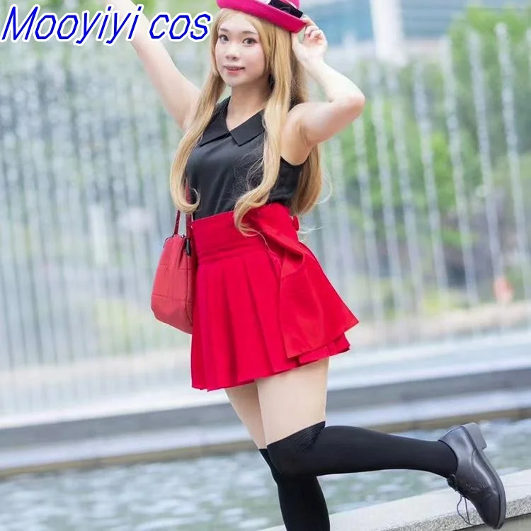 2025 Neues Serena Cosplay-Kostüm für Halloween, Weihnachten, Rollenspiel, Party, Comic, XS-XL, sexy Kostüm, Mooyiyi, roter Rock