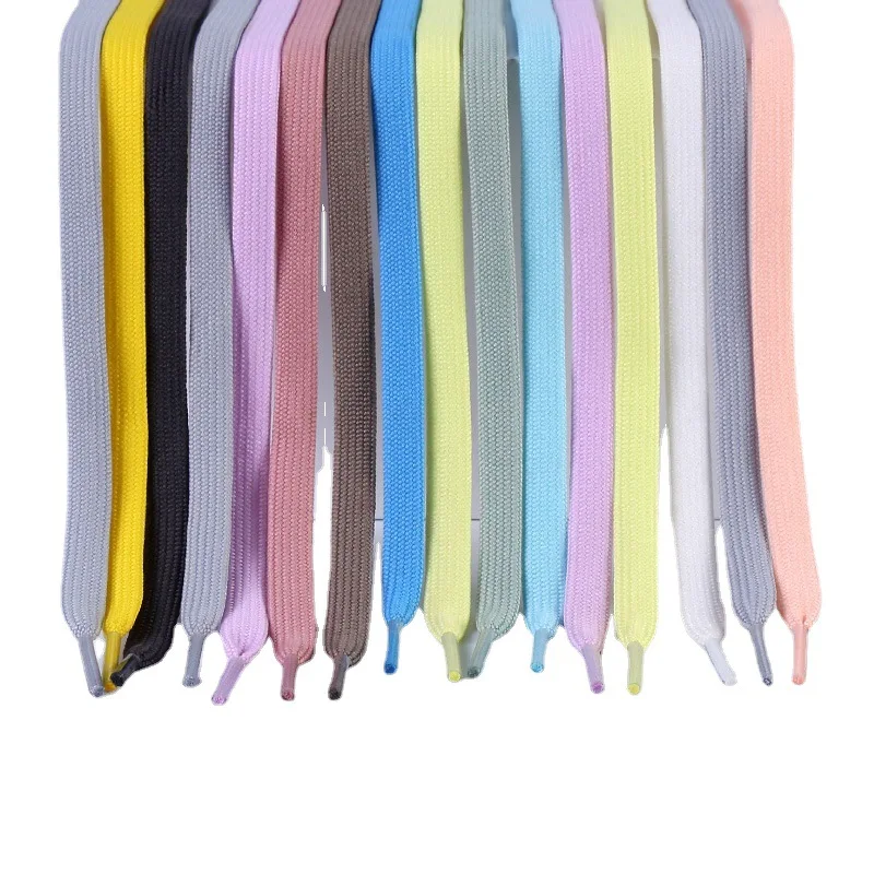 Klassische einfarbige Schnürsenkel, 0,8 cm breit, flache Schuhe, Turnschuhe, Schnürsenkel, Schuhzubehör, 100/120/140 cm Schnürsenkel, 1 Paar Image