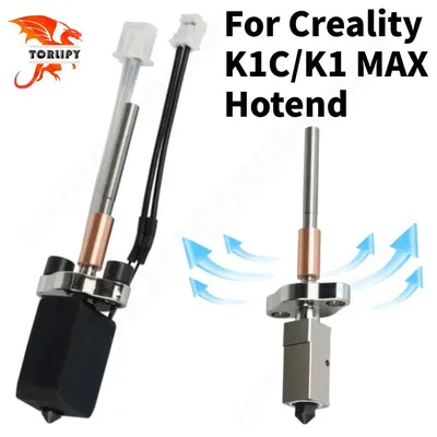 For Creality K1C/K1 Max Hotend Upgraded V3.0 Hotend High flow rate High hardness Quickly replace the nozzle Hot End Kit 3d Parts