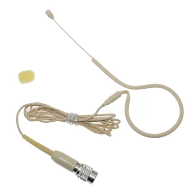 ATM80 Beige Earset Single Face Headset Microphone For Audio Technica ATW Series Wireless Hirose 4Pin AT4