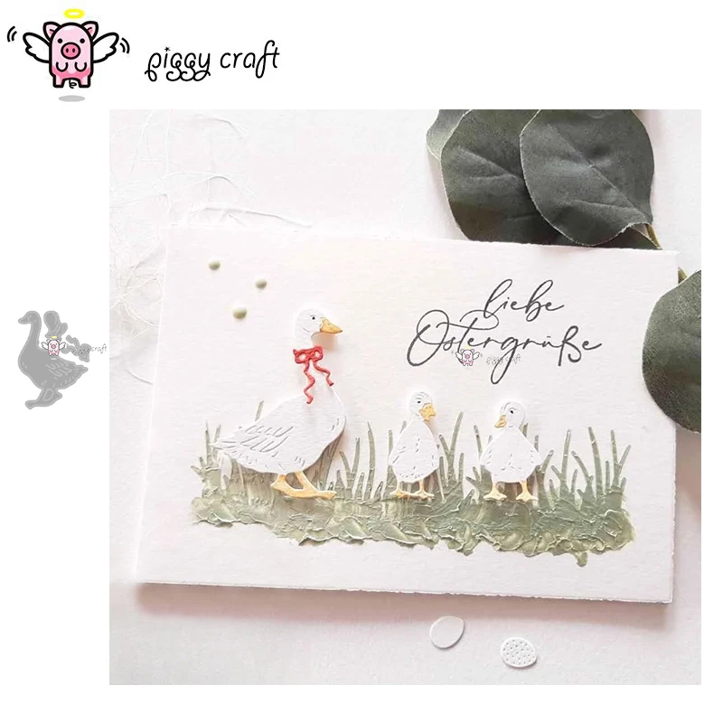 Piggy Craft metal cutting dies cut die mold White goose decoration Scrapbook paper craft knife mold blade punch stencils dies