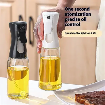 Olive Oil Dispenser,Oil Sprayer for Cooking,220/300ml Glass Oil Spray Bottle,Food grade Oil Dispenser and Oil Sprayer forKitchen