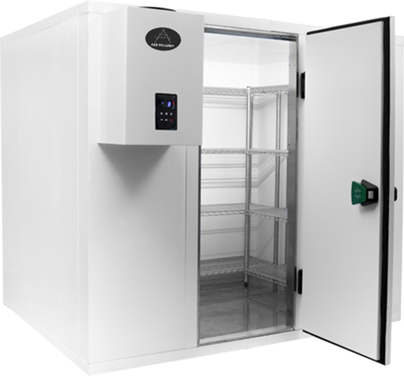 A&S polarny A&S Tiefkühlzelle Wandstärke 120mm, 2700 x 2100 x 2200 mm, inkl. Kühlaggregat und Regal Image