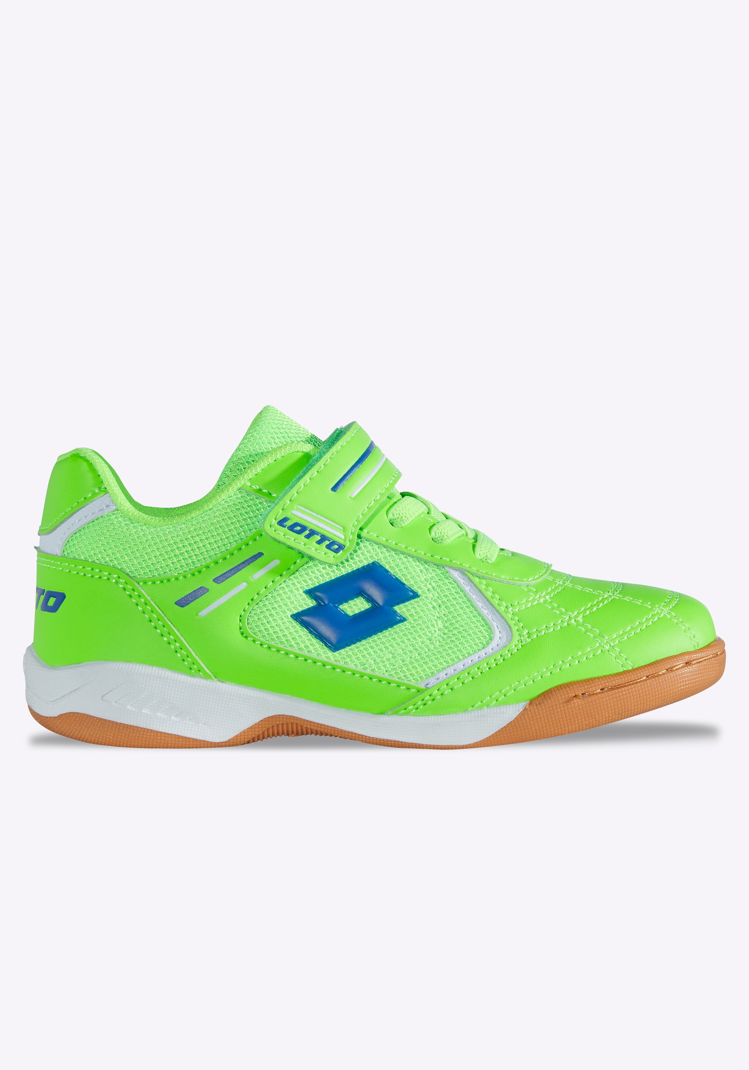 Hallenschuh LOTTO, Mädchen, Gr. 33, grün (fr.grün, blau), Synthetik, Schuhe Hallenschuh