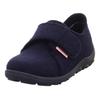 Hausschuh SUPERFIT "HAPPY OCTI WMS: Mittel", Kinder, Gr. 28, blau (dunkelblau), Wolle, unifarben, casual, Schuhe, Klettschuh mit Schurwolle, Größenschablone zum Download