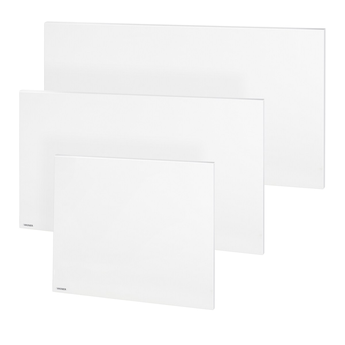 VASNER Mellux Slim Infrarotheizung Metall weiß 440 Watt, Infrarot Heizpaneel elektrisch, extraflaches Design, flexible Montage Image