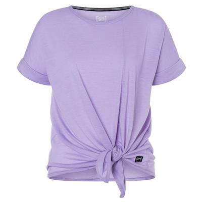 super.natural - Women's JP Knot Tee - Merinoshirt Gr L lila Image