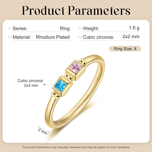 personalisierter Geburtssteinring Muttertag/Valentinstag/Geburtstag Jahrestagsgeschenk für Mama Ehefrau Freundin ewige Liebe Muttertagsgeschenk Freundin Schmuck Jahrestagsschmuck Image