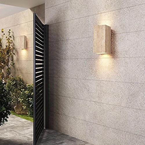 LED-Wandleuchte im Freien wasserdicht IP65 Stein Wohnzimmer Probe Zimmer Schlafzimmer Nacht TV Wand Kunst Licht Wandleuchte 110-240V