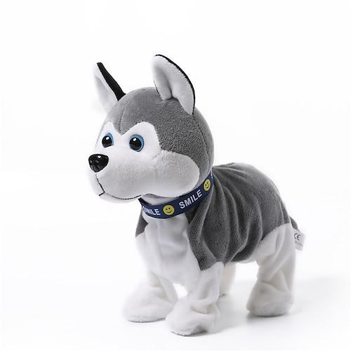 Interaktives elektronisches Plüschtier – animierte Soundsteuerung, elektronisches Haustier-Roboter-Hundespielzeug, Geschenke für Jungen Mädchen Kinder Geburtstag Weihnachten
