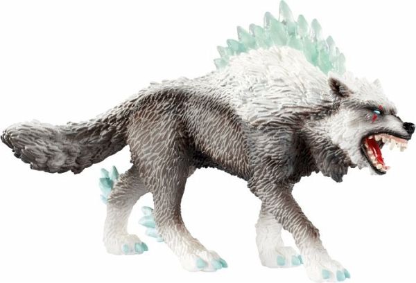 Schleich 42452 - Eldrador, Schneewolf, Spielfigur, Tierfigur, Fantasy - Schleich