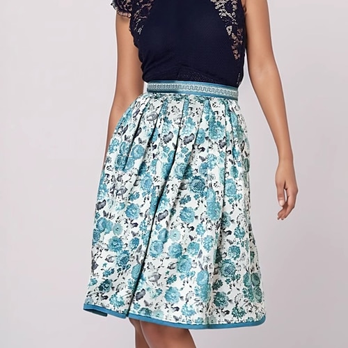 Oktoberfestbier Internationales Bierfest Rock Dirndl Oktoberfest / Bier Bayerisch Bayerisch Deutsch München Wiesn Damen Bier Festival Stoff im traditionellen Stil Rock Image