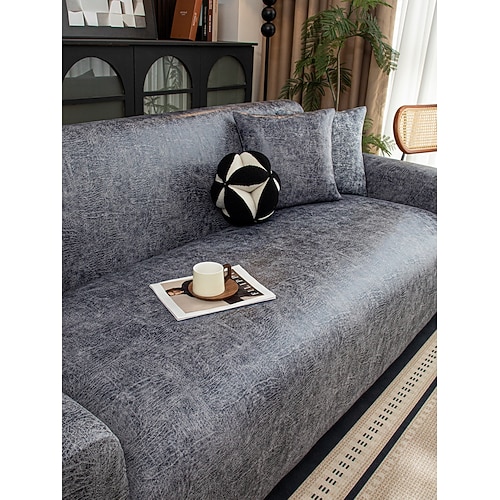 Sofabezug Ecksofa Kunstleder Sofaschoner Antirutsch 3 4 2 1 Sitzer, L Form Sofaüberwurf, Hund Katze Sofabezug Ecksofa Sofaüberwurf Couchbezug Image
