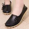 Mode Wohnungen Schuhe Frau Designer Bowtie Damen Loafer Walking Mokassins Echtes Leder Schuhe Damen Schuhe Sale