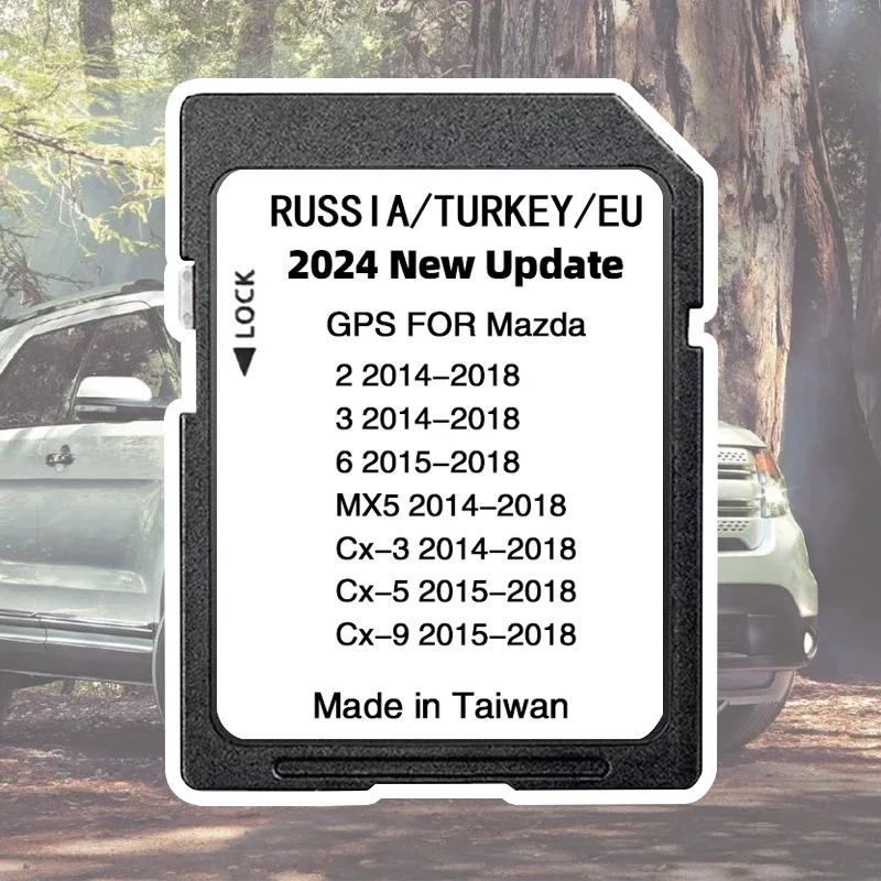 2025 Neueste für Mazda 2/3/6/CX3/CX5/CX9/MX5 Auto Sat Navi 16 GB GPS Update Karten Daten Neue 2025 Version Karten EU Navigation SD Karte
