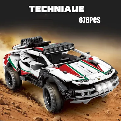Technische große Räder ORV Auto Sterrato Baustein Paris Dakar Rally Racing Modell Fahrzeug Ziegel Spielzeug Sammlung für Geschenke Image