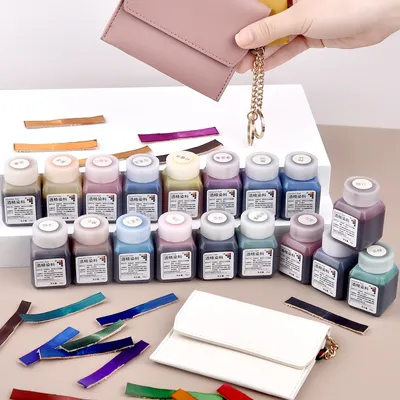 25ml Leather Alcohol Dyeing Dye Leather Crafts Making DIY Plant Tanning Leather Renovation Change Color Repair Pigment
