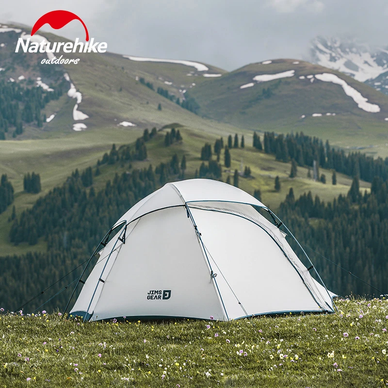 Naturehike Jims Gear Outdoor-Campingzelte für 1–2 Personen, 15D-Nylon-Silikonbeschichtung, ultraleicht, 4 Jahreszeiten, Wandern, Picknick, Reisen Image