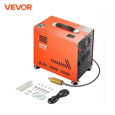 VEVOR PCP Air Compressor 800W Dual-Cylinder PCP Airgun Compressor 4500PSI/30Mpa Auto-Stop Compressor for Air Rifle Scuba Diving