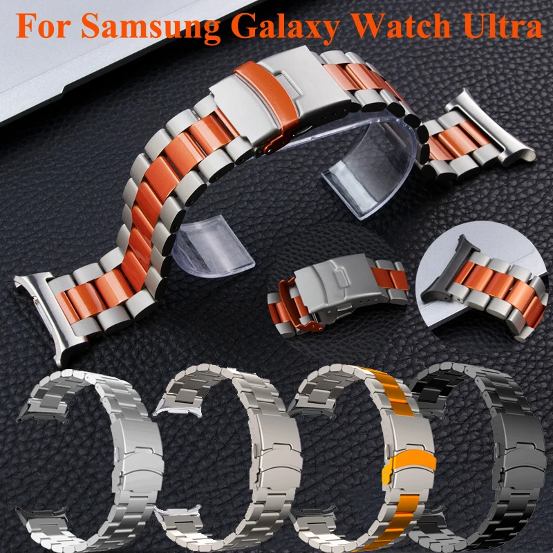 Armband für Samsung Galaxy Uhr 7 Ultra 47mm Edelstahl Metall armband für Galaxy Watch Ultra 47mm keine Lücken Armband Correa Image
