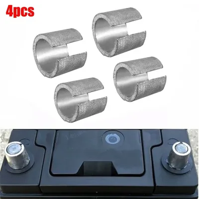 2pair Car Battery Negative Terminal Adapter Positive Post Shim Converters Set Adapters Sleeves Terminal Negative Positive