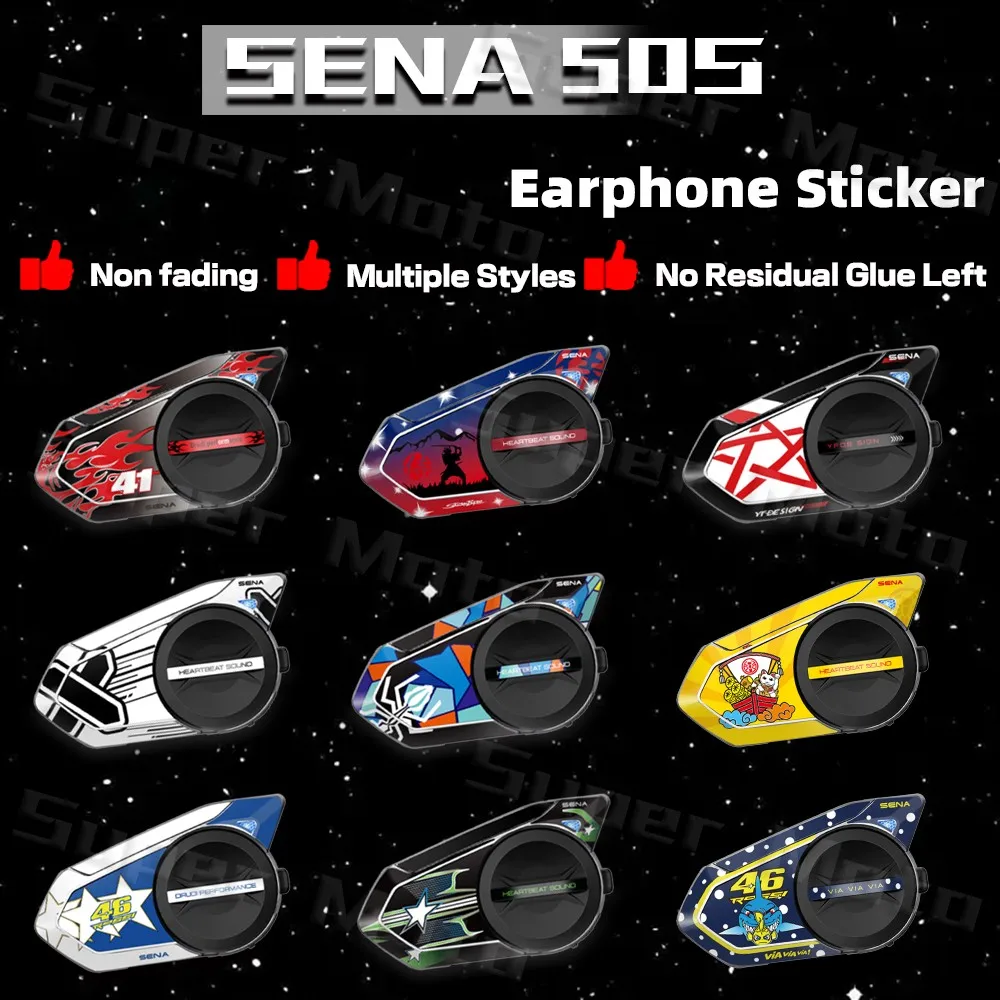 Für SENA 50S Sena 50s Motorrad Helm Bluetooth Headset Schutz Aufkleber Kreative Bluetooth Headset Aufkleber Wasserdicht Image