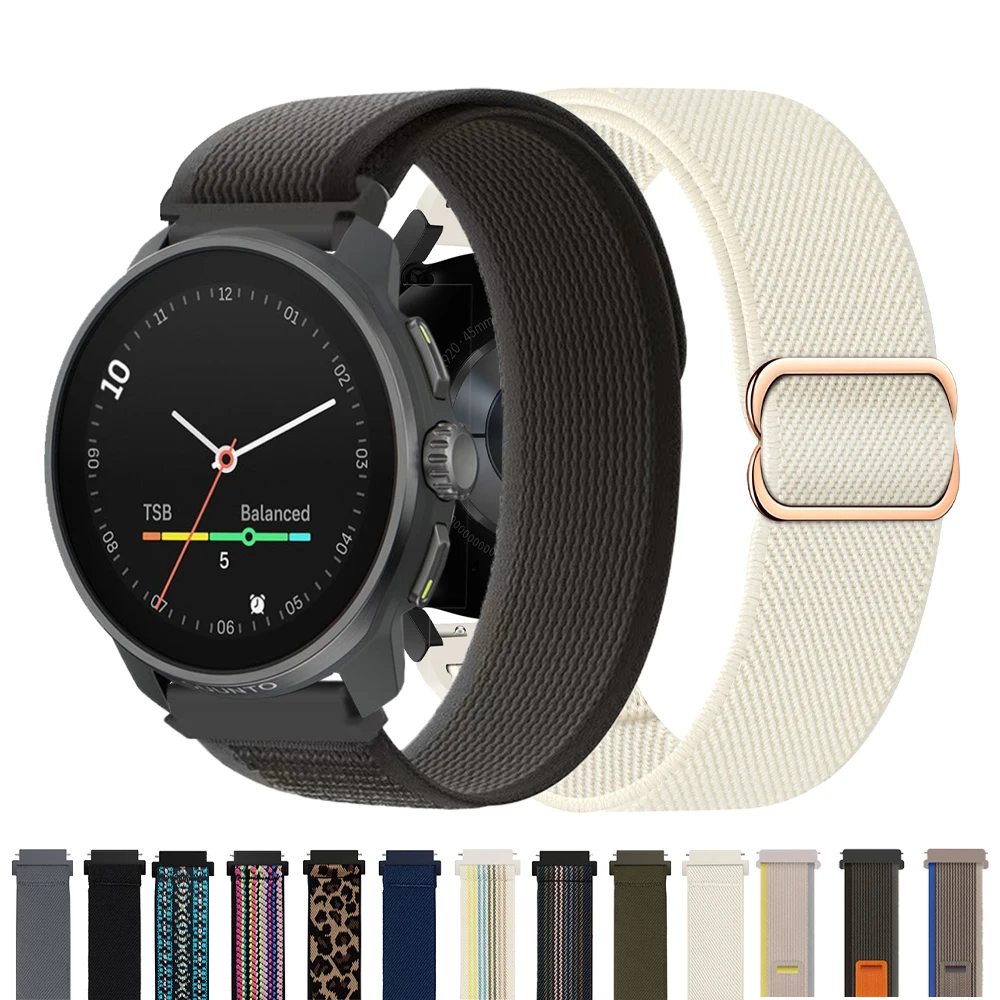 22 mm 20 mm Ersatzarmband für SUUNTO VERTICAL Nylon-Uhrenschlaufenband für SUUNTO 9 5 PEAK Pro/3 Fitness/OCEAN/PACE Universalarmband Image