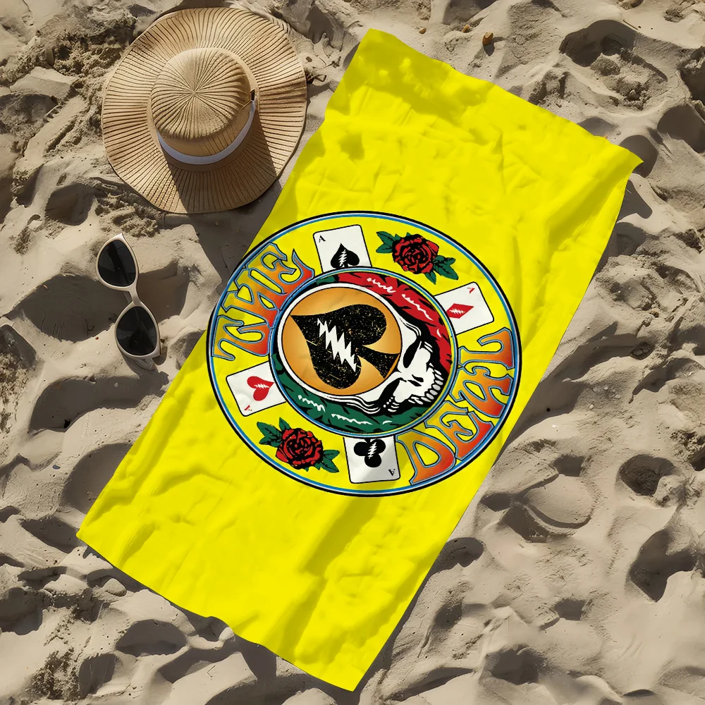 Rock Band G-Grateful-Dead Music Handtuch, weiches Pool-Geschenk für Reisen, Fitnessstudio, Dusche, Camping, schnell trocknend, Sport, großes Strandtuch Image