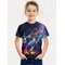 Maglia da calcio Abbigliamento per bambini T-shirt estiva per ragazzi Manica corta Abbigliamento per ragazze per bambini T-shirt casual Stampa di calcio Abbigliamento per bambini