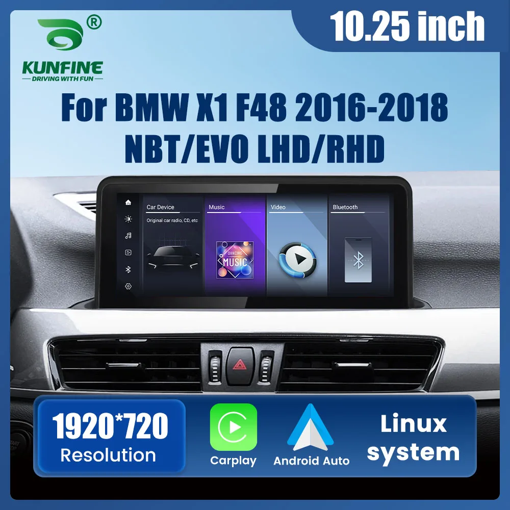 10,25 ”Autoradio Für BMW X1 X2 F48 2016-2018 NBT EVO System GPS Navigation Multimedia Display Kopf einheit Video Player Carplay Image