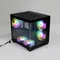 MANMU ordinateur verre panneau avant boîtier Table Micro Atx boîtier pc ordinateur armoire de jeu boîtier Rgb pc avec 7 ventilateurs