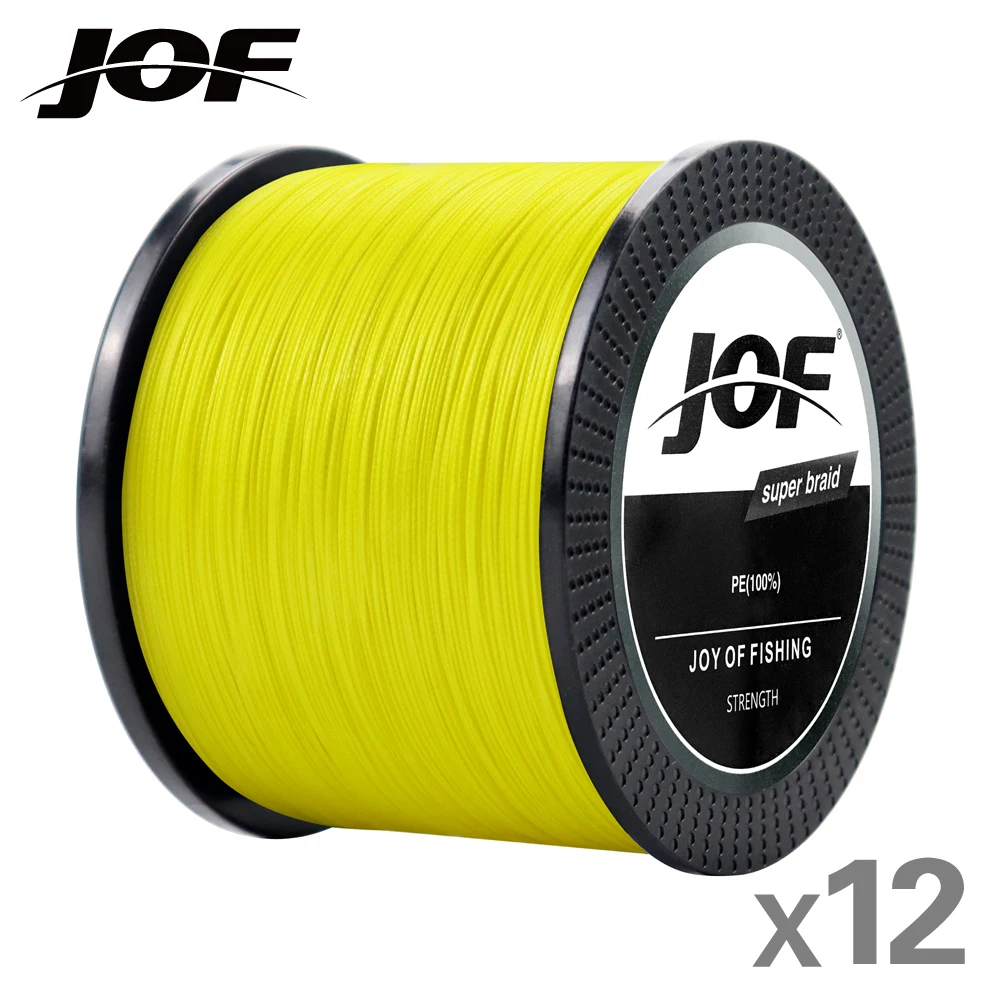 JOF X12 Upgrade Braid Angelschnüre Superstarke 12 Stränge Multifilament PE Linie 300 M 500 M 1000 M Japan 33LB-150LB Pesca Image