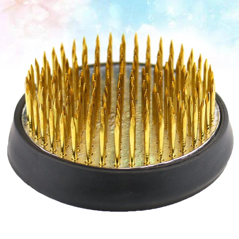 Copper Flower Japanese Ikebana Kenzan Flower Japanese Flower Holder Floral Arrangement Pin for Flower Arrangements