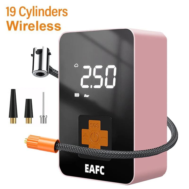 150psi drahtlose Auto luftpumpe tragbarer Luft kompressor für Auto Motorräder Fahrrad elektrische Reifen füller mit LCD-Digital anzeige Image