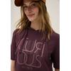 Kapuzensweatshirt CECIL, Damen, Gr. L (42), rot (mulberry rot), Sweatware, Obermaterial: 50% Baumwolle, 50% Modal, casual, Sweatshirts