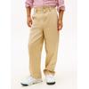 Chinohose TOMMY HILFIGER "PLEATED CHINO PANT", Jungen, Gr. 6 (116), N-Gr, gold (gentle gold), Web, Obermaterial: 96% Baumwolle, 4% Elasthan, unifarben, casual, regular fit lang, Hosen, für Kinder bis 16 Jahre, mit Bundfalten