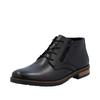 Schnürstiefelette RIEKER, Herren, Gr. 41, schwarz, Glattleder, unifarben, klassisch, Schuhe, Business-Stiefelette, Klassik-Boots in eleganter Optik