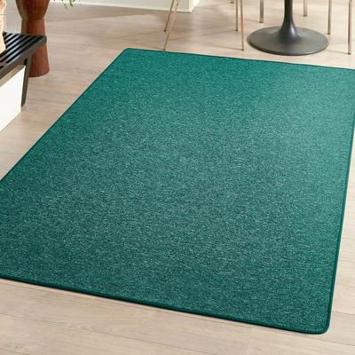 Teppich ANDIAMO "Luton, Made in Germany", grün, B:100cm H:5mm L:150cm, Kunstfaser, Teppiche, melierte Optik, auch als Läufer, Wohnzimmer & Schlafzimmer Image