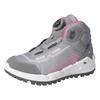 Sneaker RICOSTA "Terra WMS: normal", Kinder, Gr. 35, grau (grau, pink), Synthetik, Textil, kontrastfarbene Details, casual, Schuhe, Schnürschuh mit Sympatex-Membrane, Größenschablone zum Download