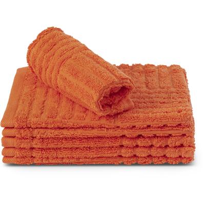 Waschhandschuh ROSS "CARRE", orange, B:16cm H:1cm L:22cm, Frottier, Waschlappen, 100% Baumwolle, Rippenstruktur, große Farbauswahl Image