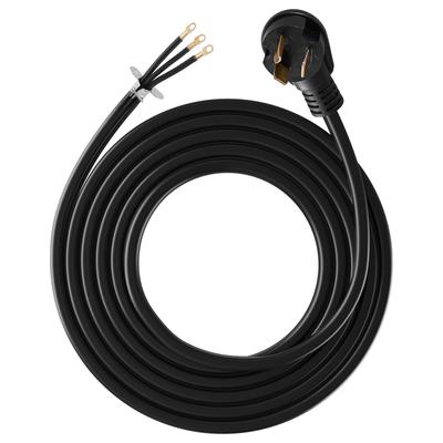 UIMOSO 10 ft Dryer Power Cord, Appliance Dryer Cord with Eyelet Connectors, 125V/250V, SDRT 10AWG/4C, 30A - 10 ft
